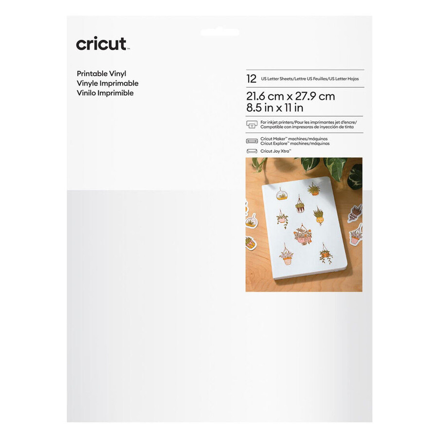 printable vinyl - us letter 12 ct