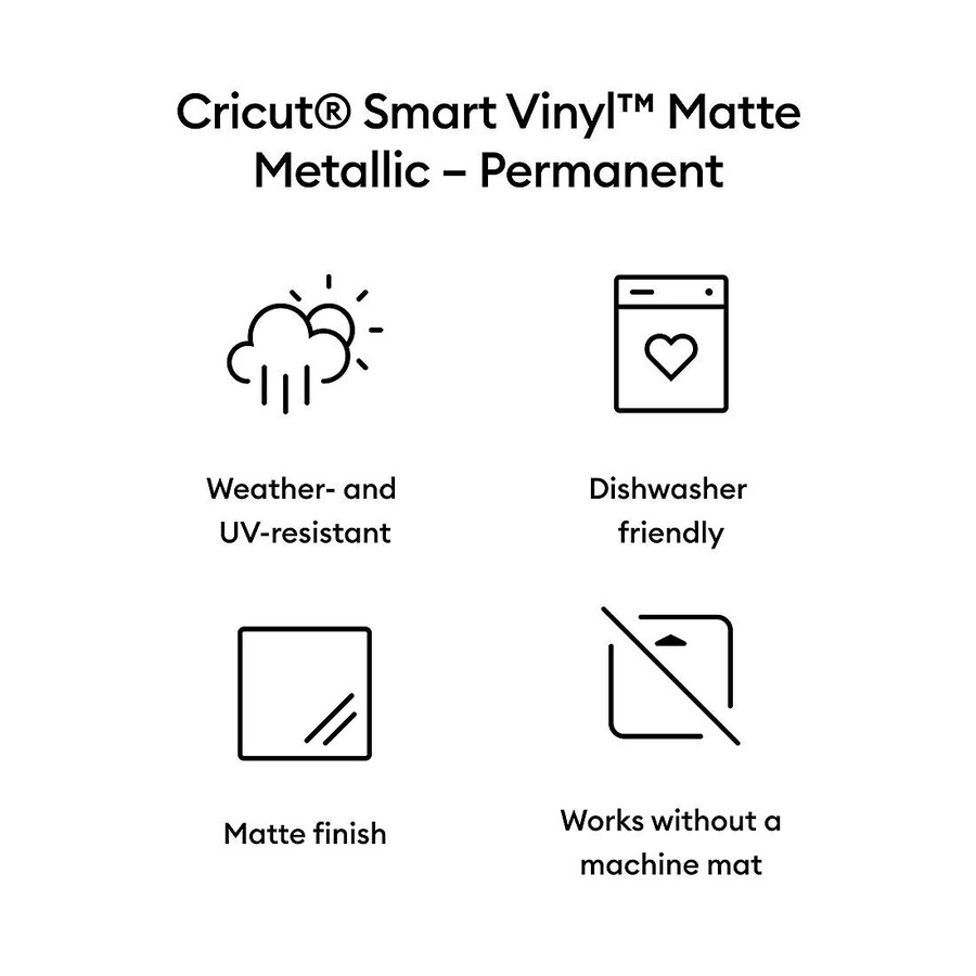 smart vinyl matte metallic – permanent 25 in x 5 ft