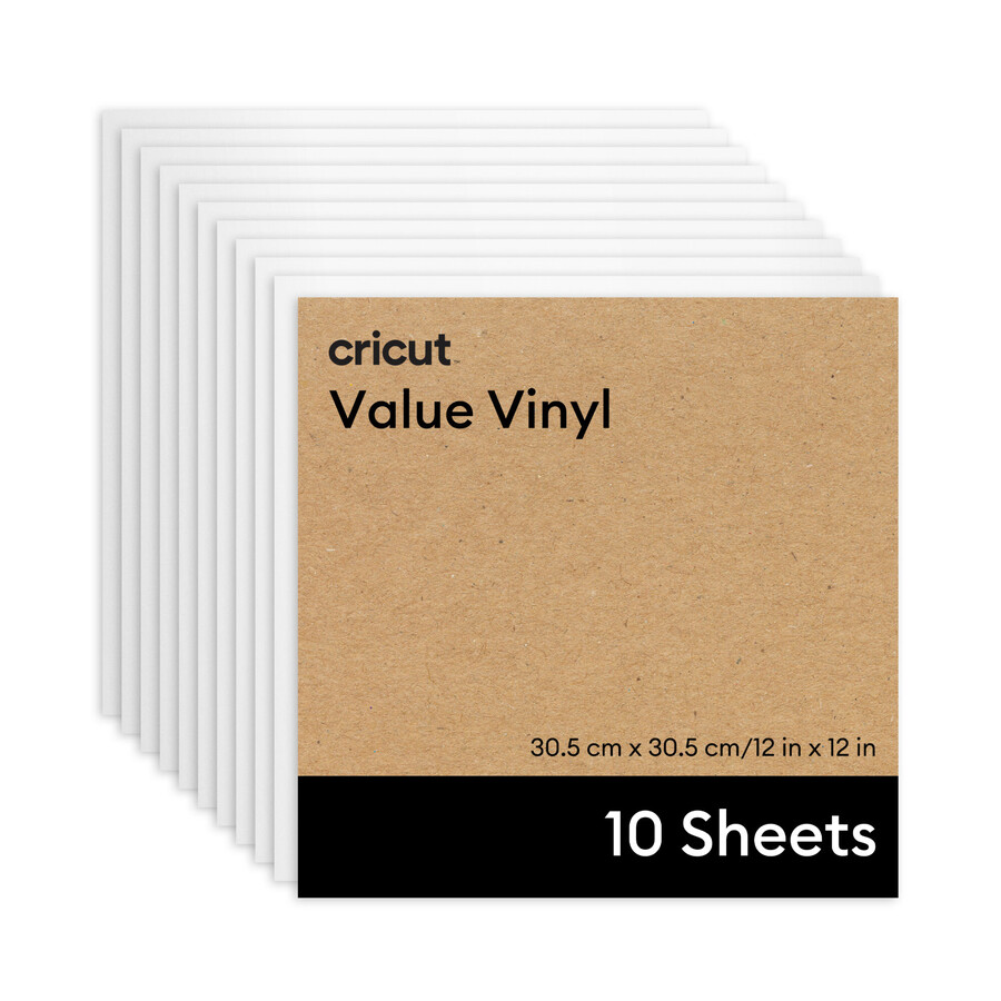 cricut value vinyl - 12 in x 12 in 10 ct