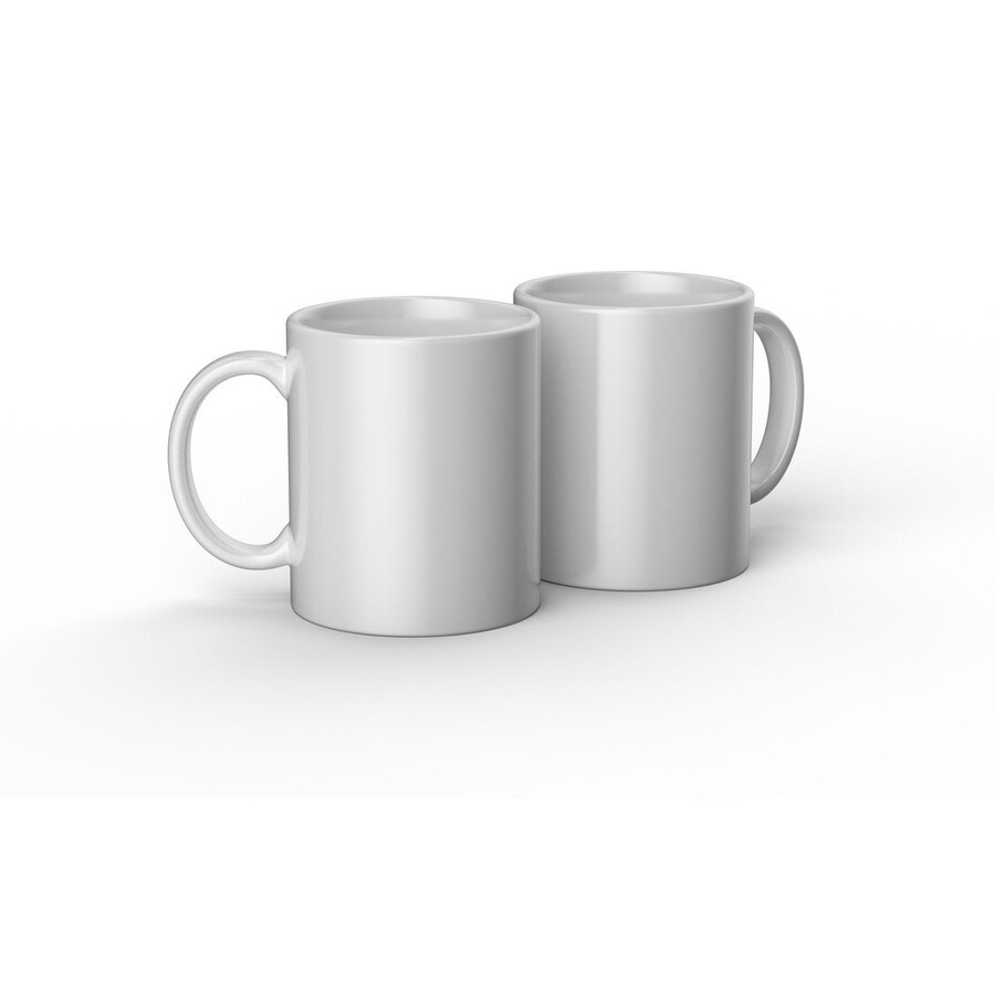 ceramic mug blank white - 12 oz340 ml 2 ct