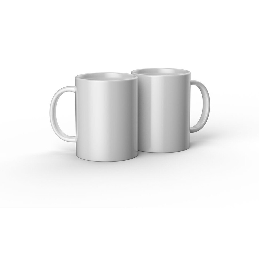 ceramic mug blank white - 15 oz425 ml 2 ct