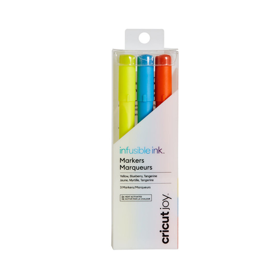 cricut joy infusible ink markers 1.0 yellowblueberrytangerine 3 ct