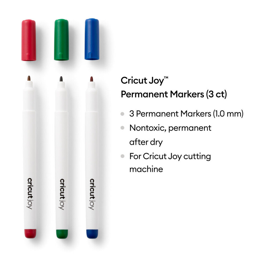cricut joy permanent markers 1.0 mm redgreenblue 3 ct