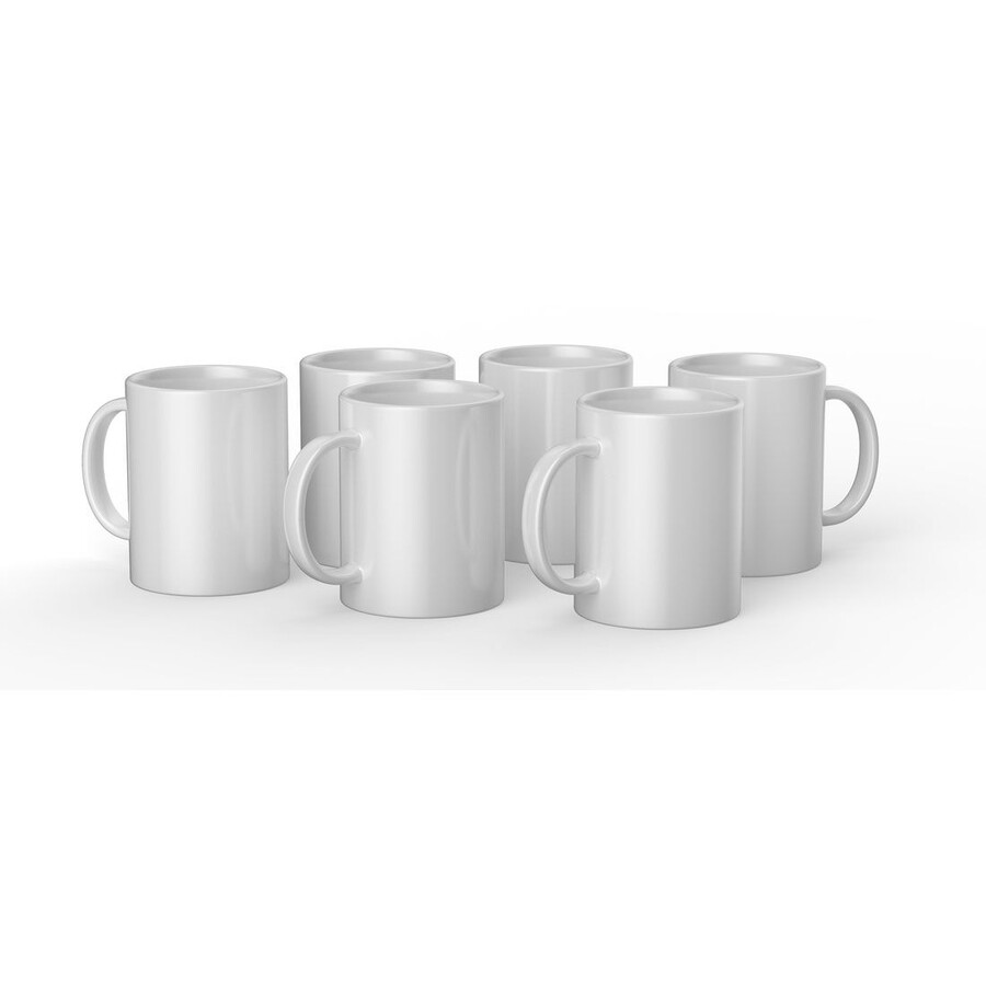 ceramic mug blank white - 15 oz425 ml 6 ct