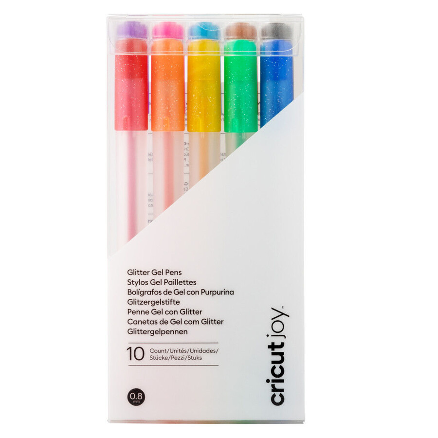 cricut joy glitter gel pens 0.8 mm rainbow 10 ct