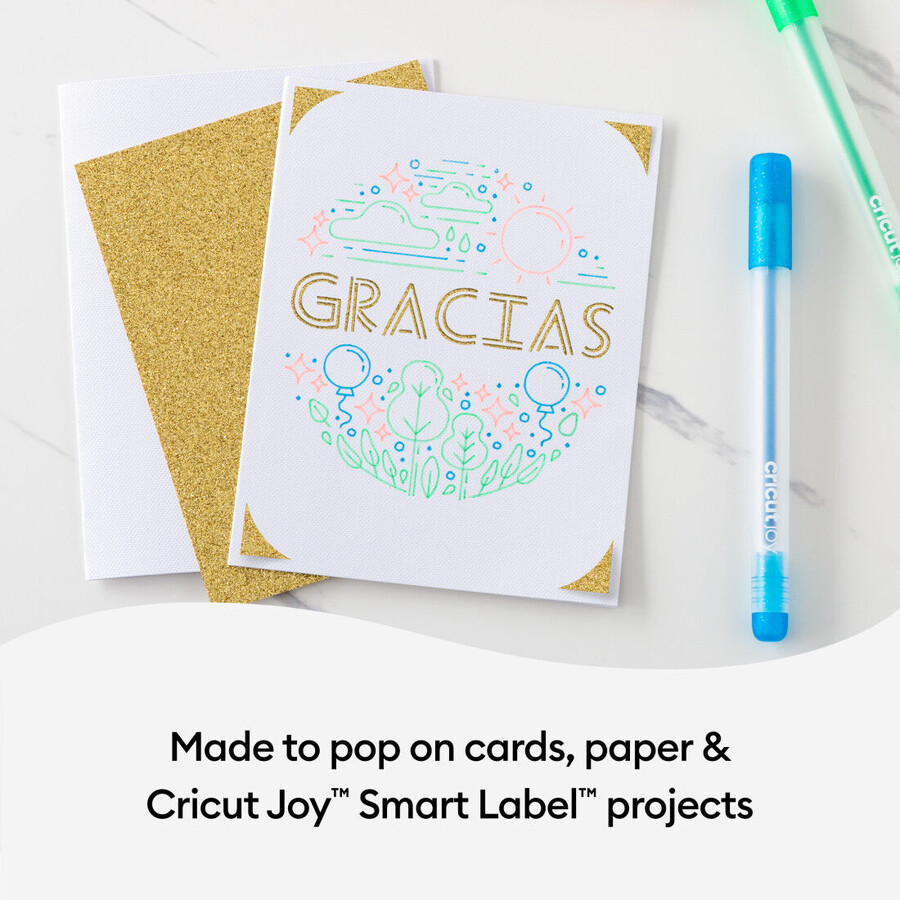 cricut joy glitter gel pens 0.8 mm rainbow 10 ct