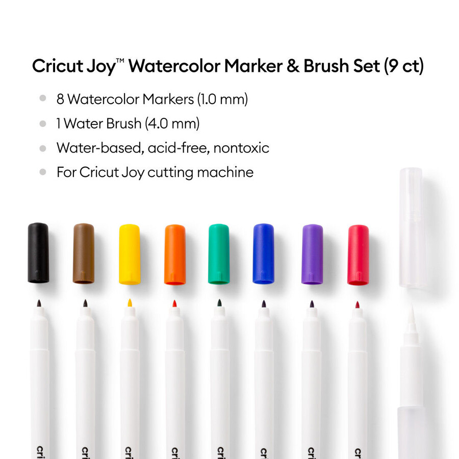 cricut joy watercolor marker brush set 9 ct