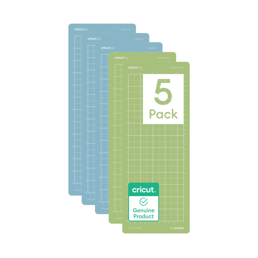 cricut joy machine mat variety pack - 4.5 in x 12 in 5 ct