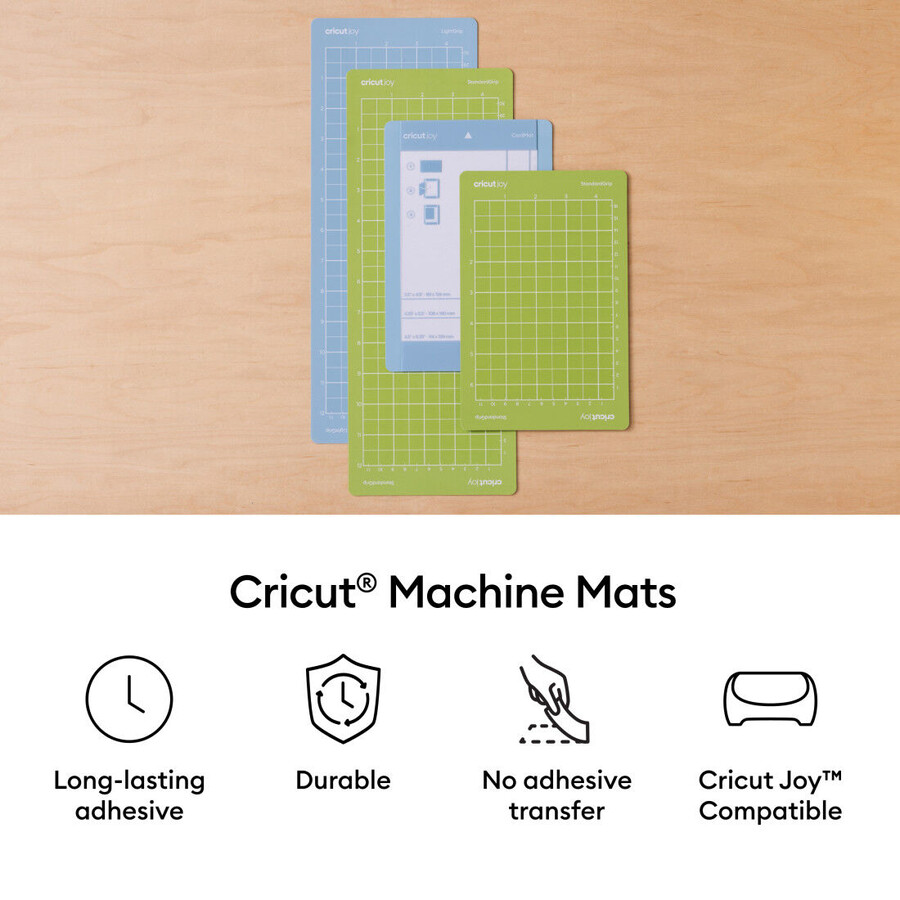 cricut joy machine mat variety pack - 4.5 in x 12 in 5 ct