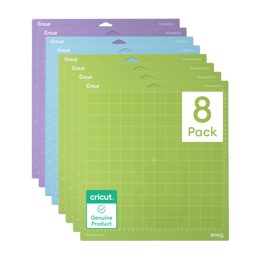 cricut machine mat variety pack - 12 in x 12 in 8 ct