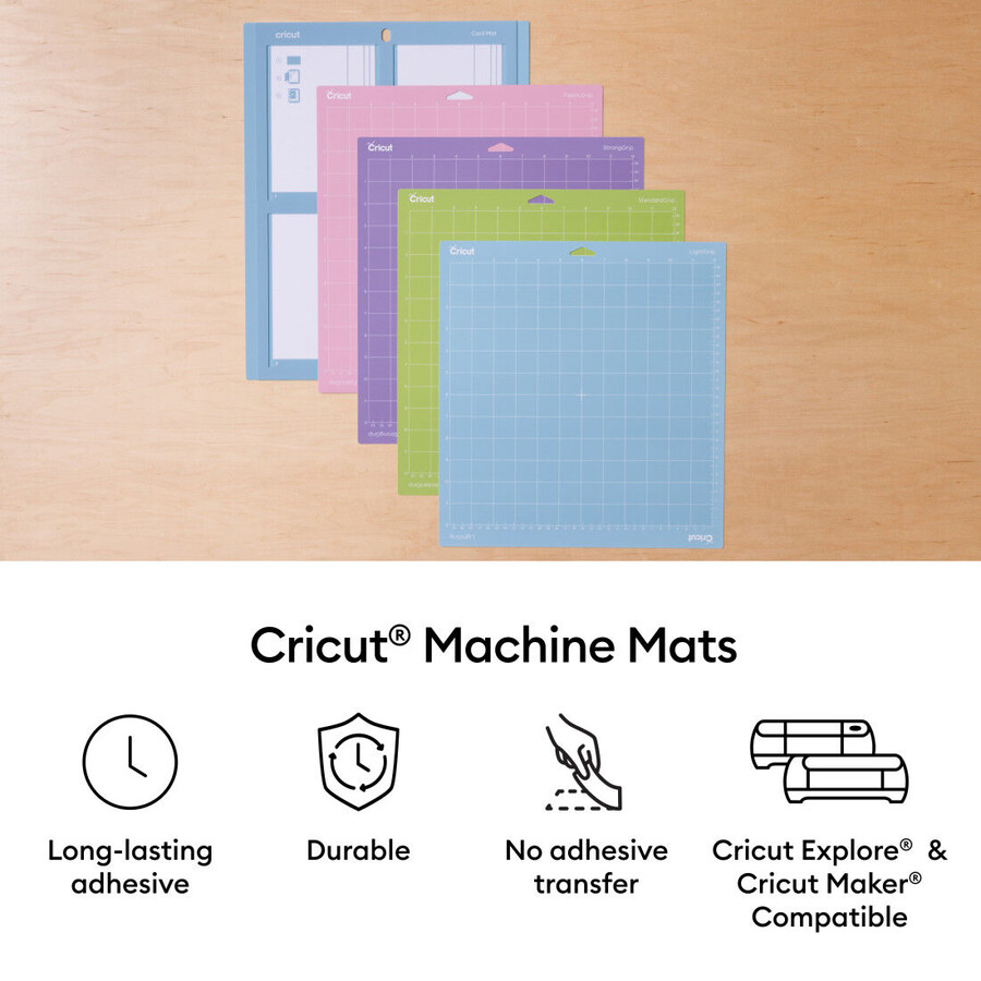 cricut machine mat variety pack - 12 in x 12 in 8 ct