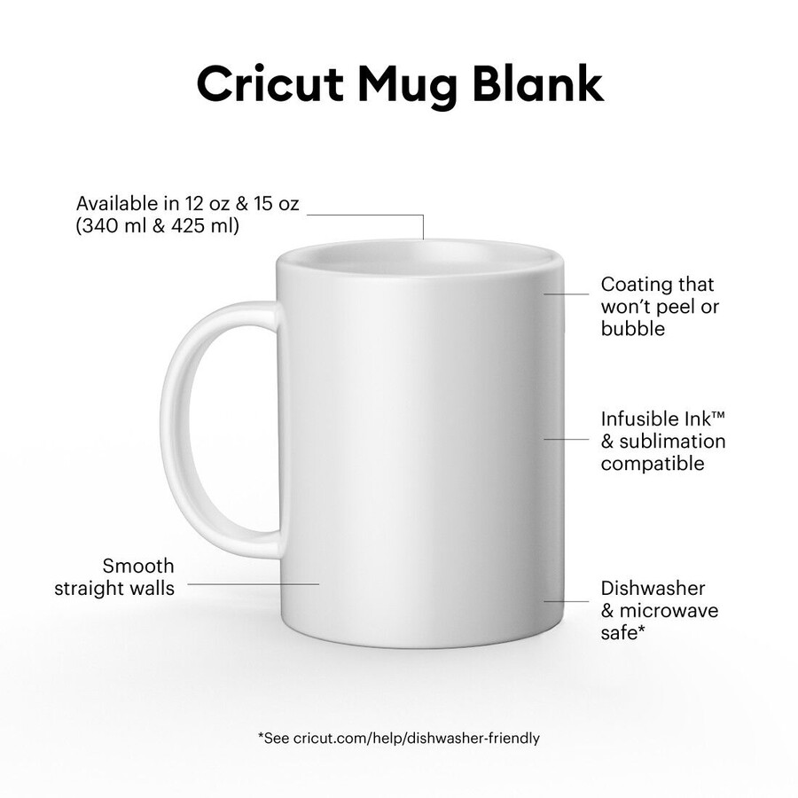 ceramic mug blank white - 12 oz340 ml 6 ct